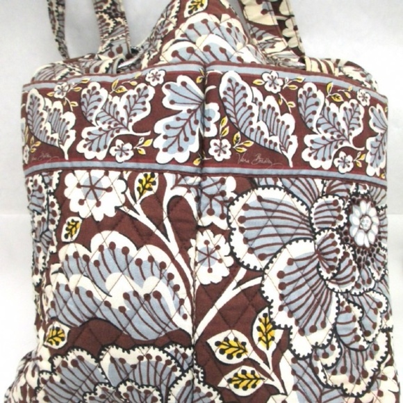 Vera Bradley Slate Blooms Shoulder Bag VGC - Picture 2 of 6